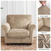 EVOLLER 2 Pieces Armchair Slipcover with Separate Chair Cushion Cover
