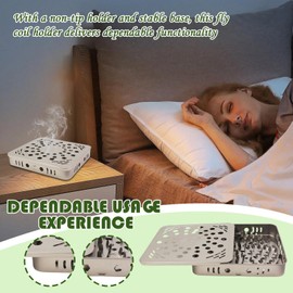 Fly Coil Holder,Portable Square Incense Coils Outdoor Holder | Fly Control Accessory for Pergola Bedroom Camping Balcony Living Room Patio Garden Porch Outdoors