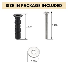 2 Pack Universal Toilet Seat Hinge Screw Compatible with TOTO Toilet,Toilet Seat Top Tightening Nut Hardware kit,Expanding Rubber Bolt Top Nuts Set,Toilet Seat Blind Hole Fixing Kit