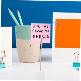 DIYEAH 10Pcs la tarjeta Memo Clip titular stand, Titular de número de mesa tarjeta de Nota Holder fotos papel Menú Clip para Fotos, Notas, con Clip Integrado