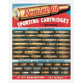Desperate Enterprises Remington Sporting Cartridges Tin Sign - Nostalgic Vintage Metal Wall Décor - Made in USA