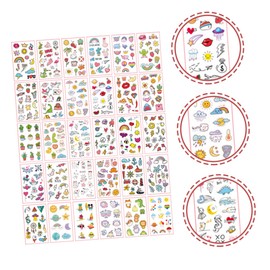 minkissy Temporary Sticker Body Diy Temporary Lovely Decals Cartoon Temporary Tattoo Decals for Ages