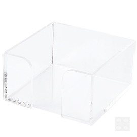 CRASPIRE Acrylic Sticky Note Holder 3x3 inch Clear Notepad Holder Dispenser Self-Stick Note Pad Holder Note Dispenser Memo Pad Holder Desk Organizer for Classroom Office Desk Organizer