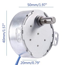 Electric Synchron Motor Synchronous Synchron Motor turntable Motor Cup Turner Motor 110V 100-127VAC 50/60 Hz 4W 5-6RPM/MIN CCW/CW Direction for Hand-Made,School Project,Model or Guide (8PCS/5-6RPM)