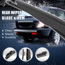 X AUTOHAUX Car Rear Windshield Wiper Blade Arm Set for Lincoln MKC 2014-2019 11 Inch 285mm