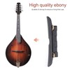 Mandolin Bridge,Adjustable Ebony Bridge for Mandolin Musical Accessory