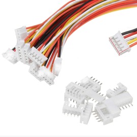 VUNIVERSUM 5x Sets Premium 5-Pin 2.0 PH 2.0 mm Mini Micro JST Connector Including 15 cm 28AWG Cable + Female Loose Model Making