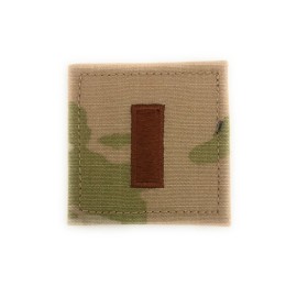 USAF OCP Spice Brown Rank 2x2 With Hook Fastener - O1 2nd Lieutenant