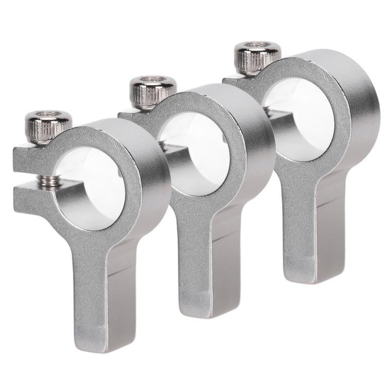 3Pcs Tube Clamp Hub Aluminum Shaft Clamping M4 Thread Mounting
