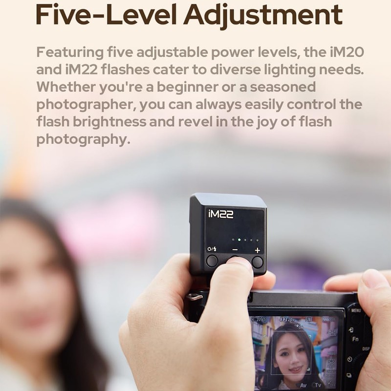 Godox iM20 Mini Flash for Canon, Sony, Fuji, Nikon, Panasonic,
