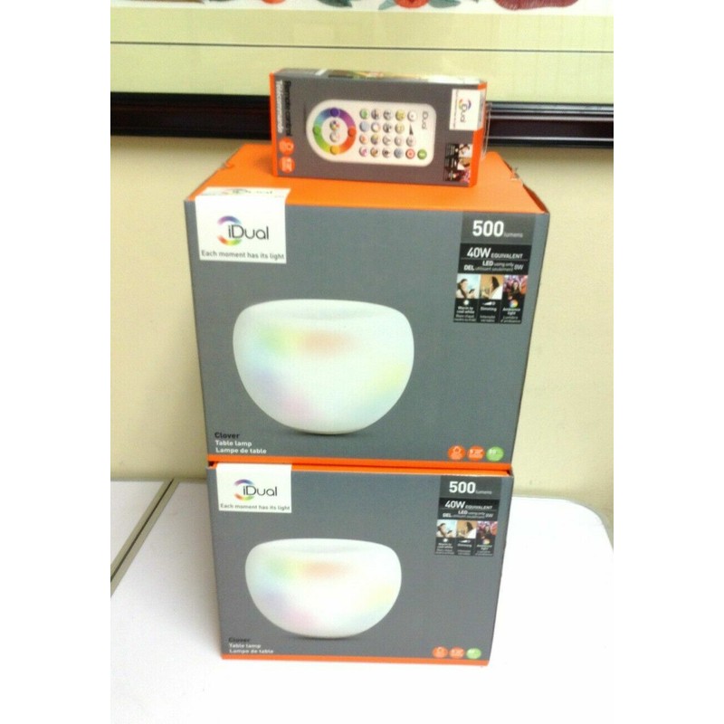 iDual Lighting TWO Remote Control Operated Color Changing Calming Mood