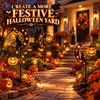 Solar Halloween Garden Stake Light, Black Cat Pumpkin Moon Outdoor