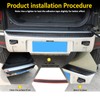 Bekantogy Car Rear Bumper Guard Trim Defender Exterior Kit Automotive