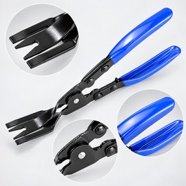 Blue Car Trim Removal Pliers, Automotive Clip Removal Tool for Door Panels, Dashboards, Fascias, Upholstery & Headlight Repair