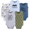 Yoga Sprout Unisex Baby Cotton Bodysuits, Adventure, 0-3 Months