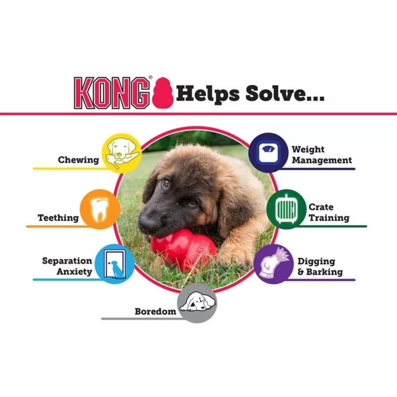 Kong Extreme Juguete Resistente Rellenable L Perro Grande Color Negro