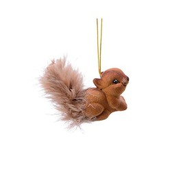 KAE Plastic Squirrel Christmas Figures, Set of 2, Brown