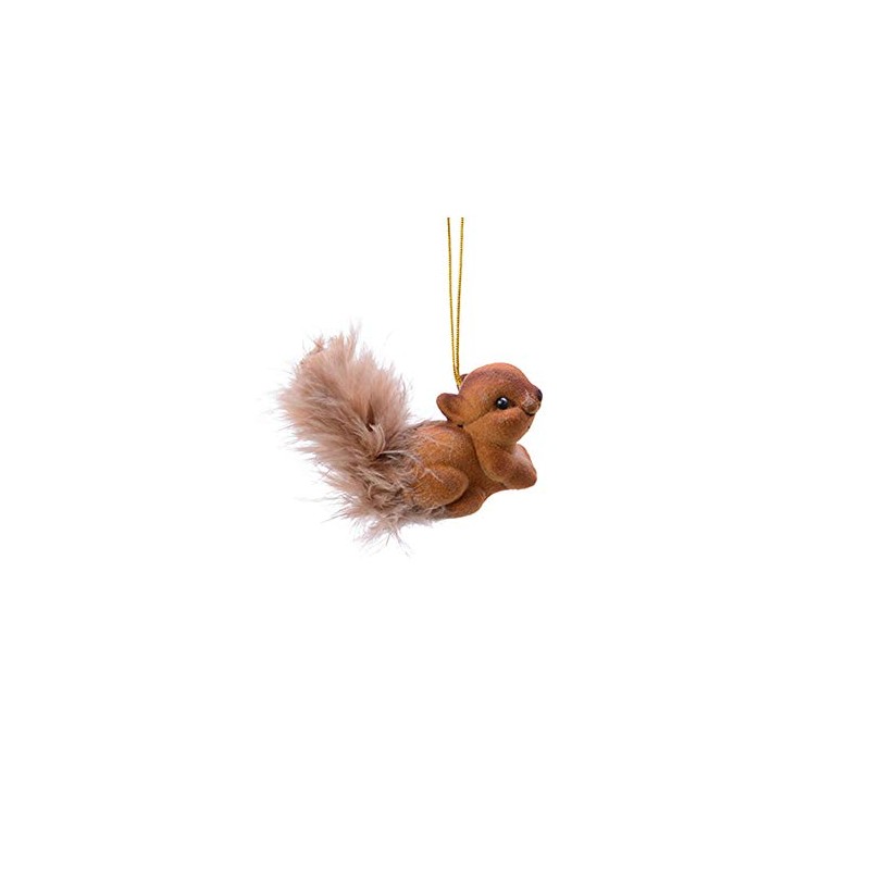 KAE Plastic Squirrel Christmas Figures, Set of 2, Brown