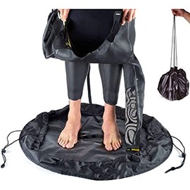 Namvo Wetsuit Mat Changing Mat Portable Surfing Beach Pad Carry Bag with Shoulder Strap for Outdoor Water Sports Swimming Diameter 75cm Blue