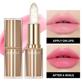 Gold Foil Color Changing Lipstick, Long-lasting moisturizing Jelly Blam