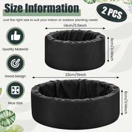 RimCereal 2 Pcs Floating Pond Planter Woven Fabric Floating Planters for Ponds Hydroponics Floating Planter for Ponds Water Features and Aquascape Decorations