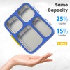 HOMEKOL Stainless Steel Bento Lunch Box: 4-Compartment Leak-Proof Lunch Container