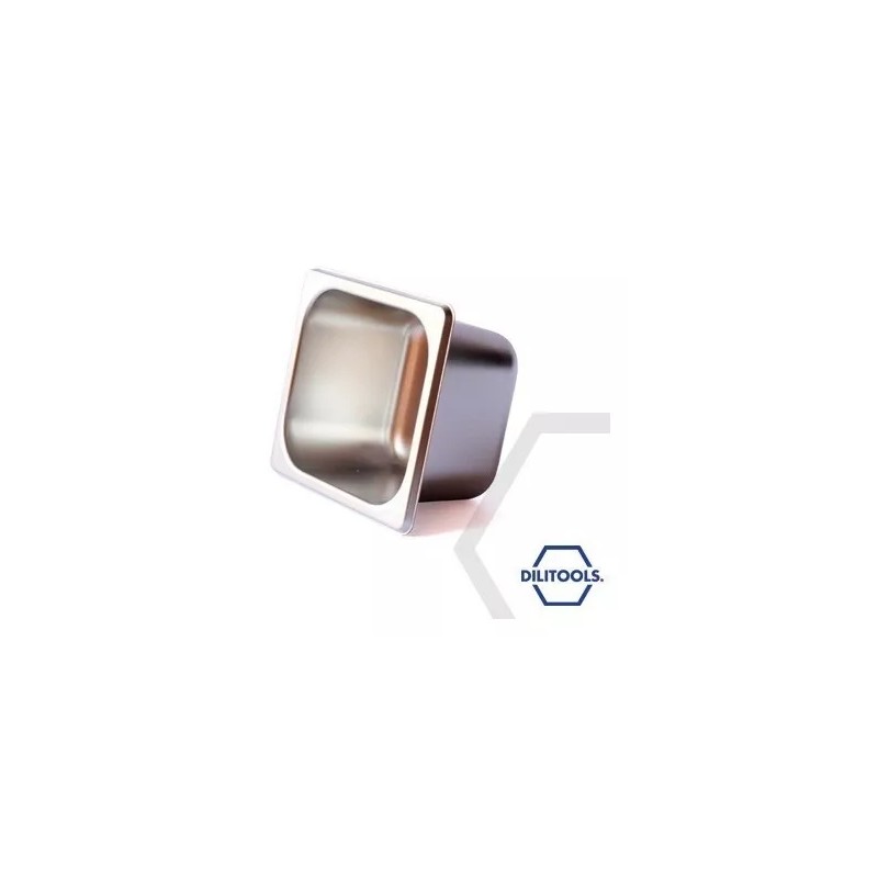 Dilitools Inserto Contenedor Acero Inoxidable Sexto De 2.5 Pulgadas