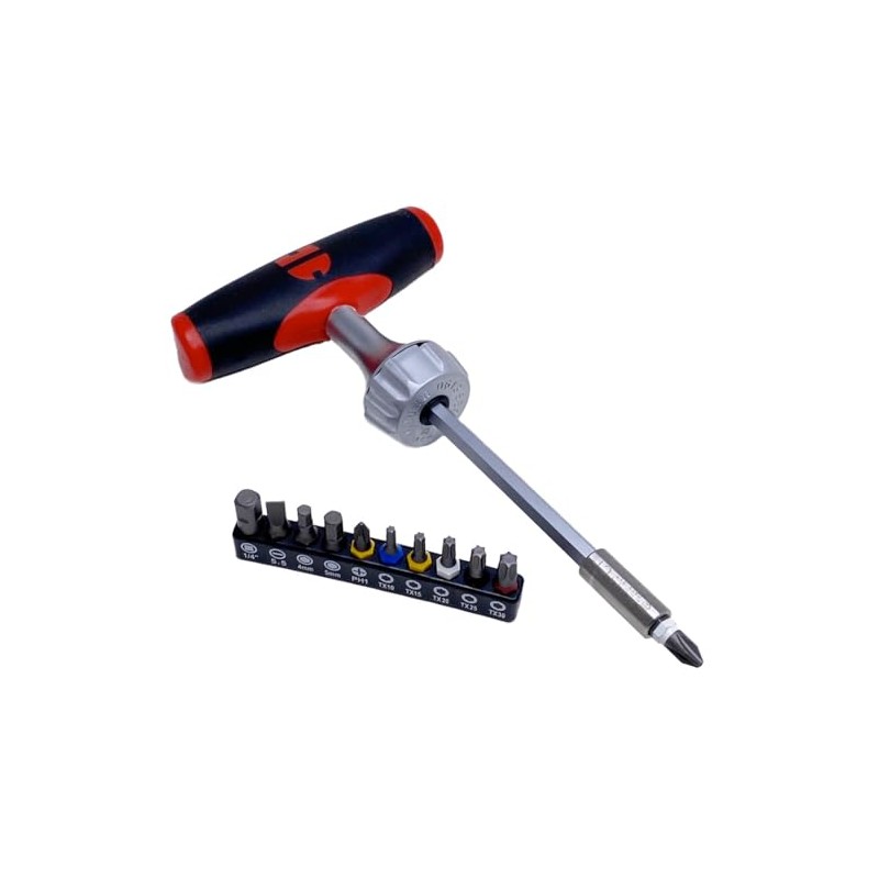 Würth Zebra 061363040 T-Handle Ratchet Screwdriver 1/4 Inch 40 NM