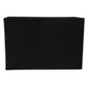 Contemporary and Stylish Jet Black Linen Fabric Rectangular Lamp Shade
