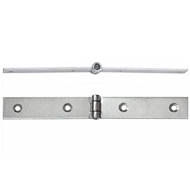 2 x Furniture Hinges, Table Hinges, Hinged Table Hinges, Furniture Hinges, Straight Offset, A 18 x 150 mm, Galvanised