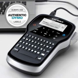 DYMO DYMO LabelManager 280 Tragbares Beschriftungsgerät | Wiederaufladbares Etikettiergerät mit QWERTZ Tastatur | mit PC/Mac Schnittstelle | für D1 Etiketten in 6, 9 und 12mm Breite