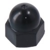 Nylon Acorn Nuts 70Pcs M3/M4/M5/M6/M8/M10 Metric Size Black Dome Head