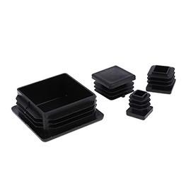 Xuulan 10pcs Grey Inner Plug Dust Cap Plastic Square Tube Pipe Blind End Cap Bung for Furniture Chair Table Steel Leg Protector (Color : UHS 6x12x5 (5Pcs))