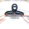 Crystal Heart Rhinestone Love Heart Hair Claw Clamp French Strong