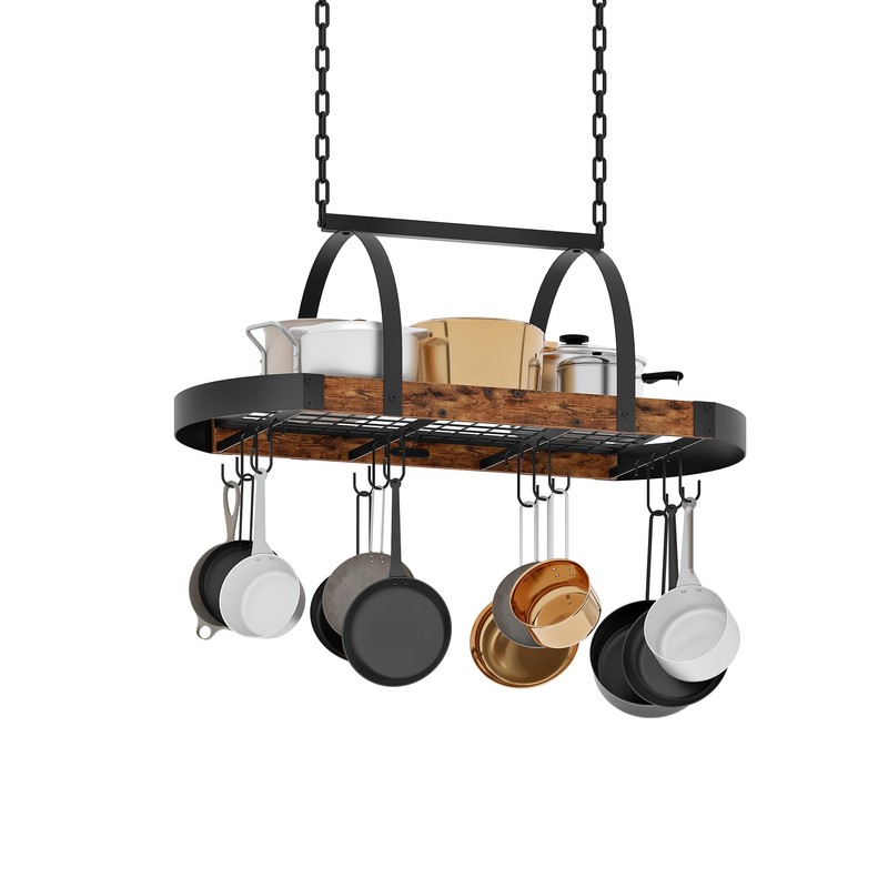 CHOEZON Hanging Pot Rack, Pot Hanger for Kitchen, Ceiling Mounted