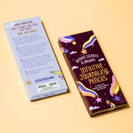 Intuitive Journaling Pencils: Wishes, Secrets, and Dreams Pencil Set, 10 Pencils with Journal Prompts