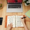 ANOMM A5 Ring Binder Notebook PU Leather Diary, Refillable Notebook