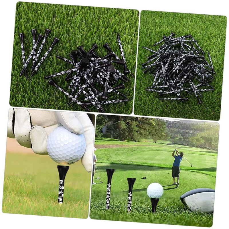 Sosoport 3sets Golf Accessories Bamboo Golf Holder Wood Tees Markers
