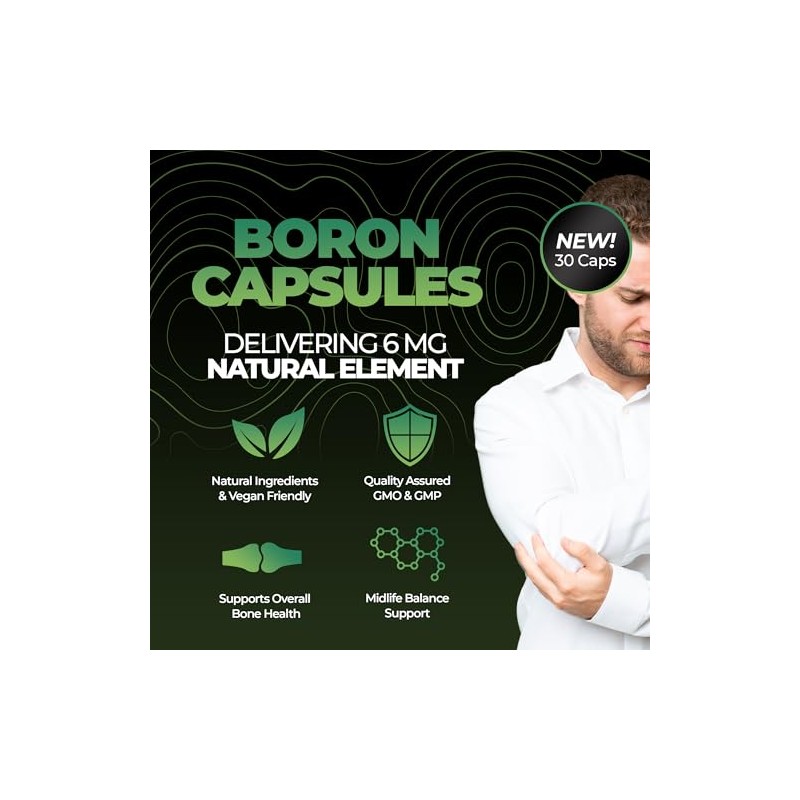 Nutrality Boron 6mg Supplement | Mineral Absorption | 30 Vegan