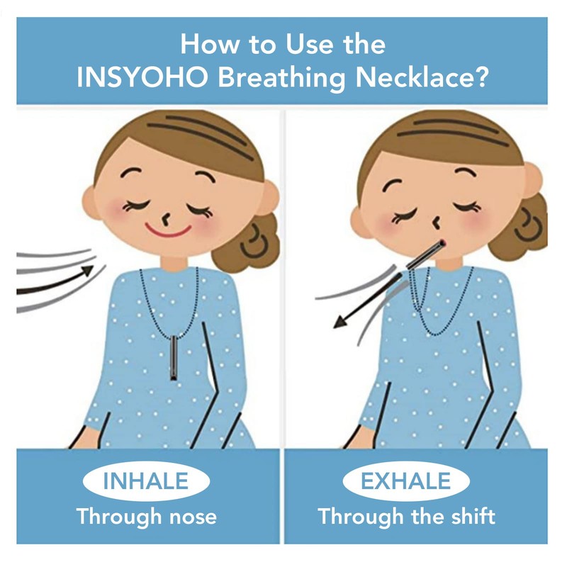 Breathing Collar for Anxiety Relief, Slows Breathing for Healthy Skin