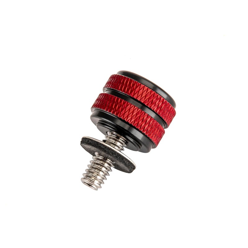 Wsays Seat Bolt Mount Screw Oxidized Black with Red 1/4"-20