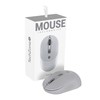 TECHZONE Mouse Inalámbrico con Click Silencioso 4 Botones Tecnología USB