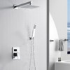 RTOBWEYE 10 Inch Shower Faucet Set, Wall-Mounted Rainfall Shower System