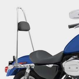 Wsays 23" Tall Passenger Sissy Bar Backrest Compatible with Harley Sportster Iron Low 883 1200 XL Forty-Eight Nightster Roadster 2004-2022 Models, Chrome