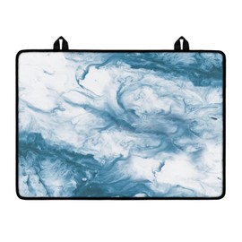 Txsniver Flat Top Stove Cover Mat Multipurpose Stove Top Covers for Electric Stove Glass Ceramic Top Stove Cover Protector Induction Cooktop Mat, 29 x 21 Inch, Blue White Tie-Dye