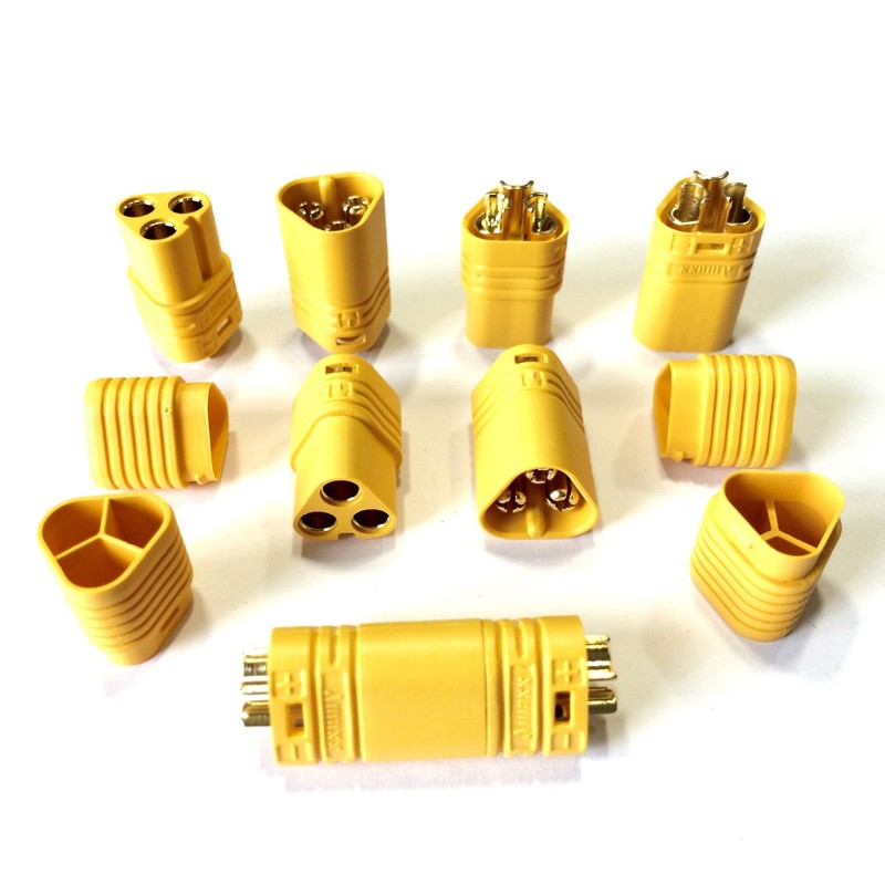 VUNIVERSUM Premium MT60 3 Pin Gold Plug Socket for Multirotor