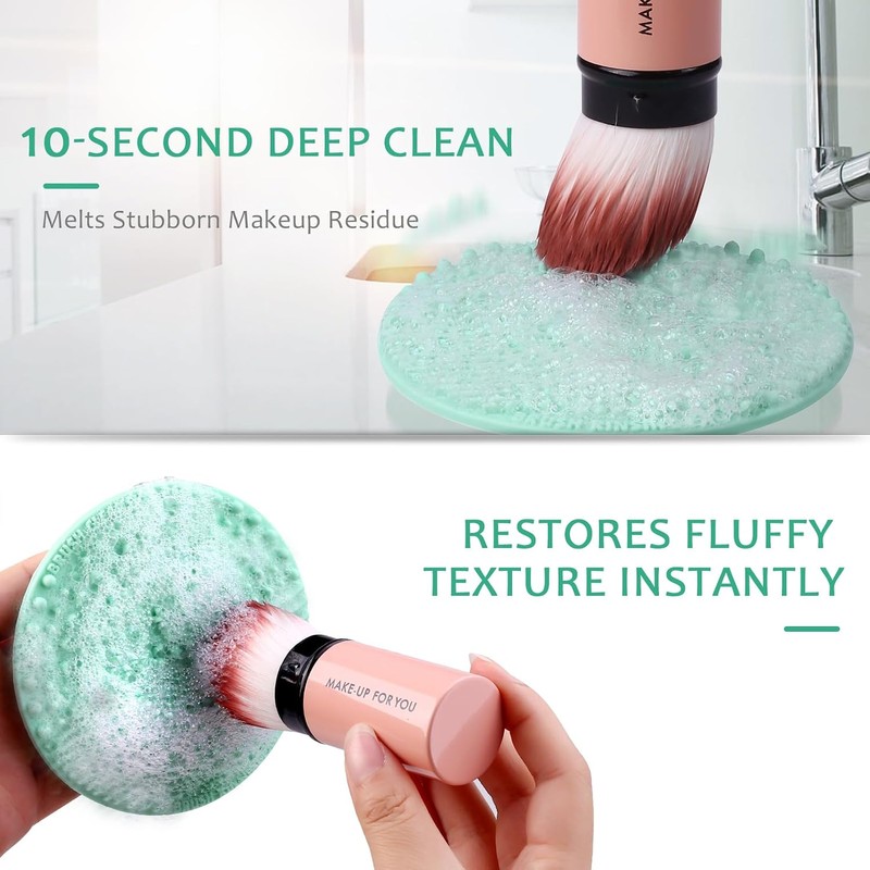 Limpiador de brochas de maquillaje, solución limpiadora para brochas y