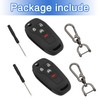 TOMALL 2 Pack for Ford Key Fob Cover Keychain, 4