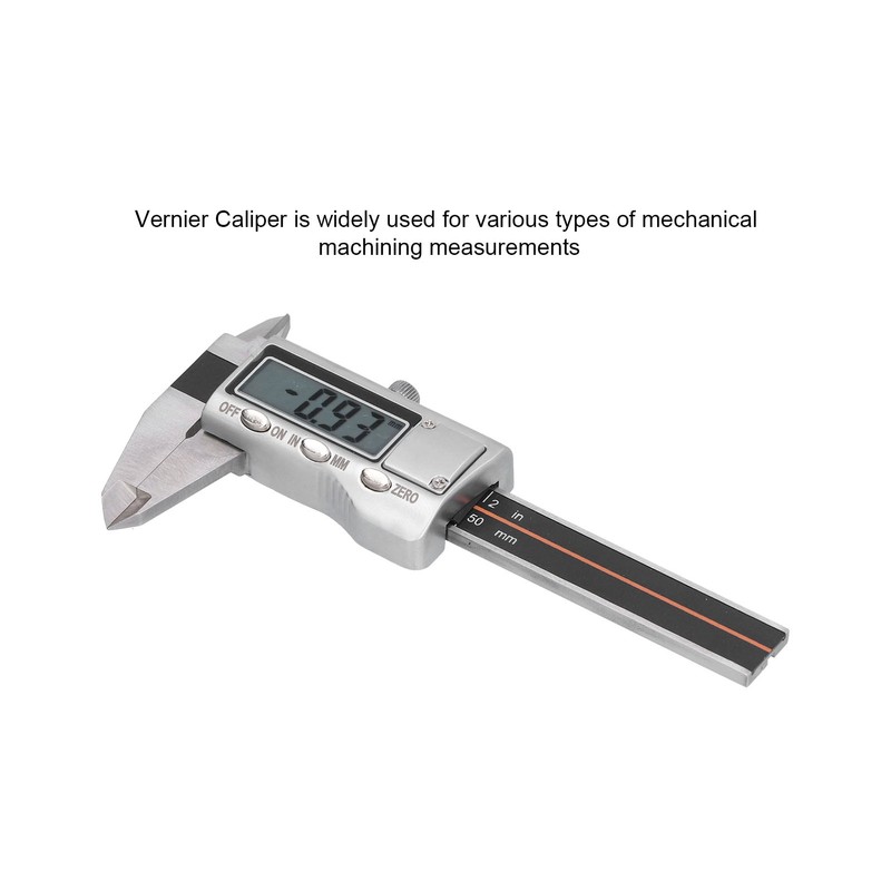 Vernier Caliper 0‑50mm Portable Mini Digital Wear Resistance Rust Industrial