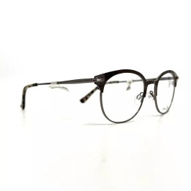 Max Cole MC 1518 COL 10 Eyeglasses Frames Brown Silver Round Full Rim 50-19-145